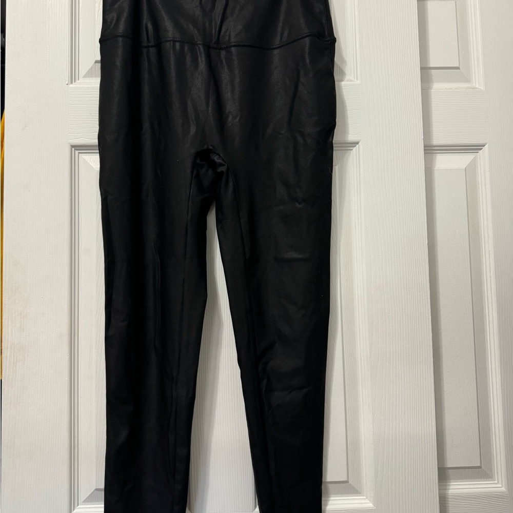 Black Faux Leather Leggings